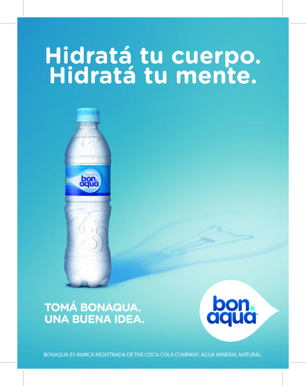 Bonaqua Invita A Hidratar El Cuerpo Y La Mente Con Slogan Unabuenaidea